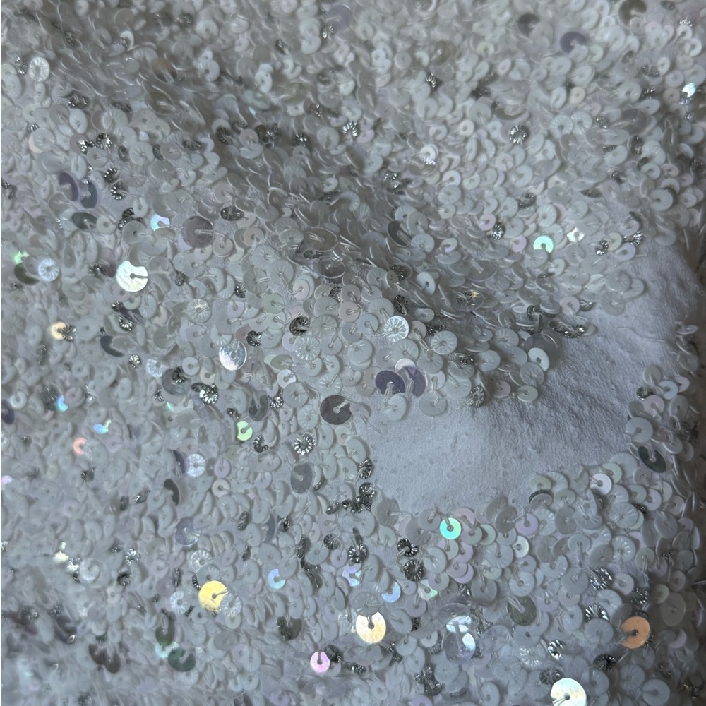 Retrofete Silver Sequin Mini Dress - Picture 4 of 11